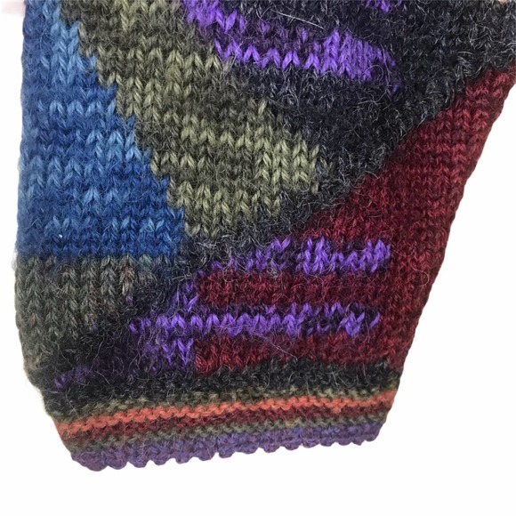 Peruvian Perfection Alpaca Multi Color Button Front Cardigan -Small - Picture 5 of 6